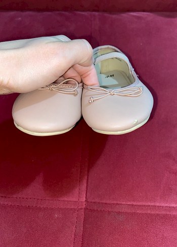 Pembe Fiyonklu Kız Babet Ayakkabı - Görsel 2