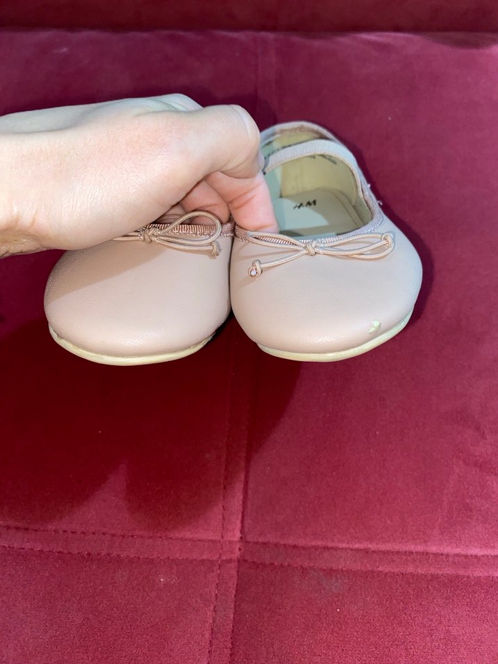 Pembe Fiyonklu Kız Babet Ayakkabı - Görsel 2