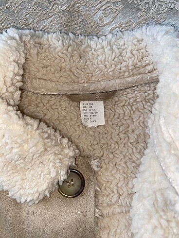 4 Yaş Beden camel Renk Hm biker mont