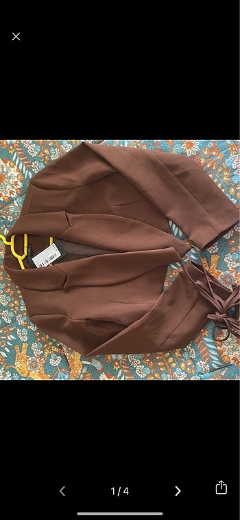 Blazer ceket crop