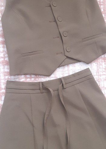 Bej Mini Kadın Takım Elbise
