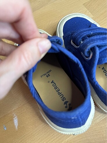 25 Beden Superga mavi çocuk ayakkabısı