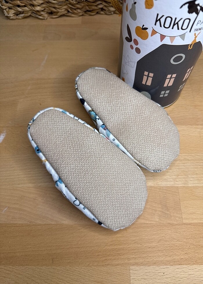 Ev kreş patiği taban kaydırmaz bebek çocuk patiği - Görsel 2