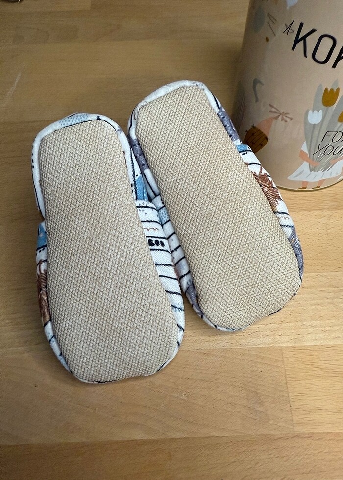 Ev kreş patiği taban kaydırmaz bebek çocuk patiği - Görsel 2