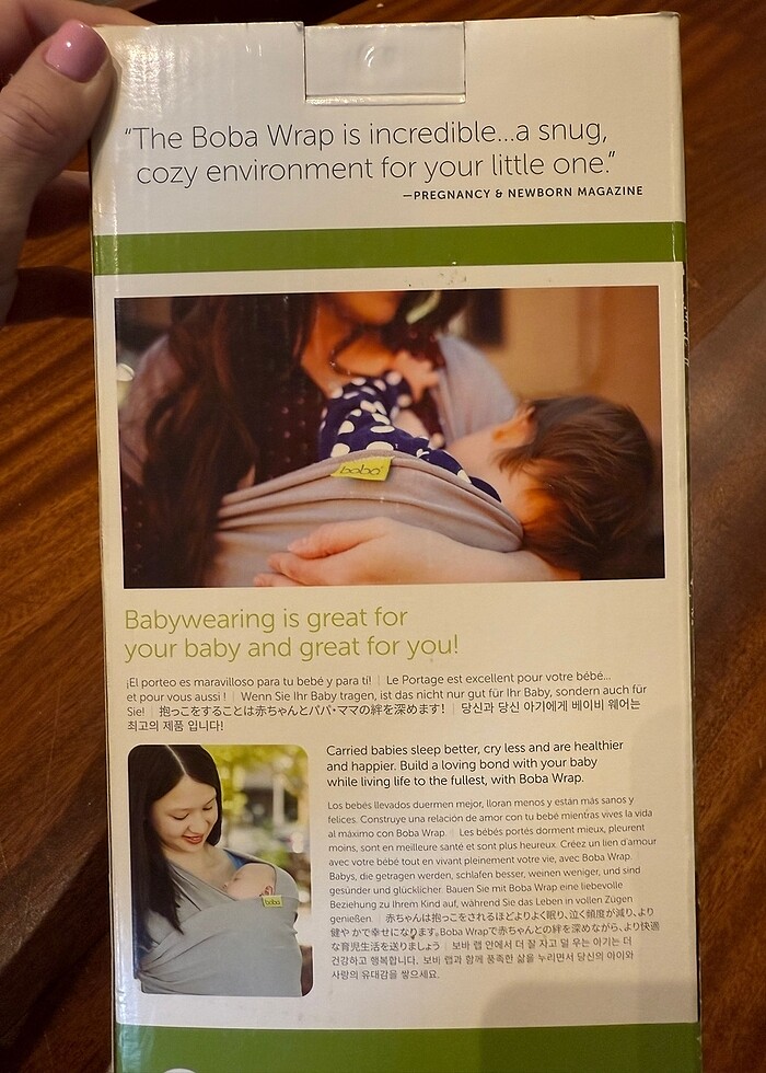 Boba sling bebek kanguru - Görsel 4