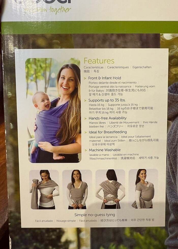 Boba sling bebek kanguru - Görsel 3