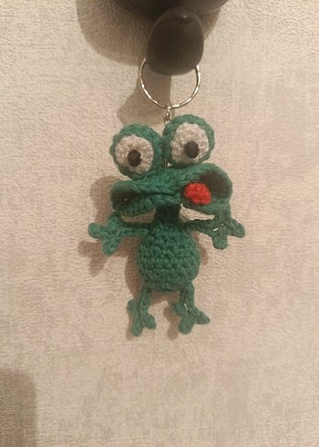 Amigurumi Kurbiş El Yapımı Anahtarlık - Görsel 3