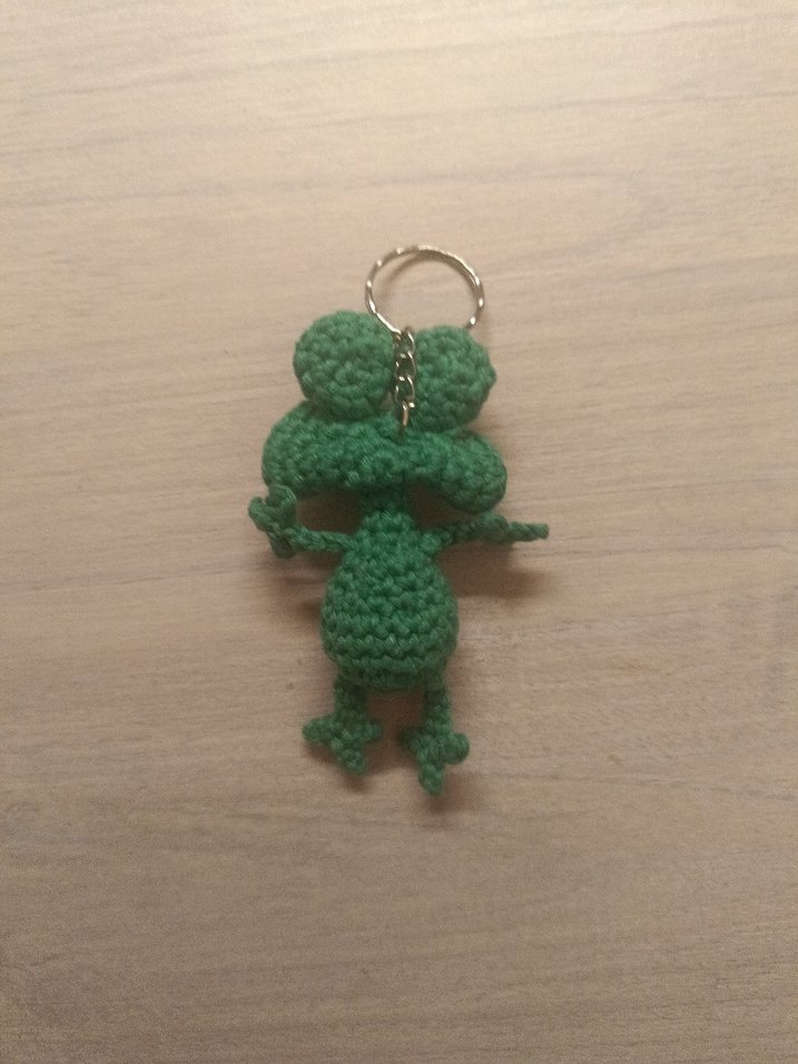 Amigurumi Kurbiş El Yapımı Anahtarlık - Görsel 2