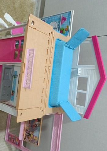 Barbie Katlanabilir Portatif Havuzlu Oyuncak Ev - Görsel 4