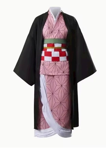 Demon Slayer Nezuko Cosplay tam set - Görsel 2