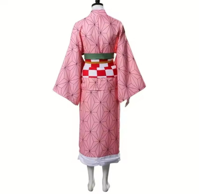 Demon Slayer Nezuko Cosplay tam set - Görsel 3
