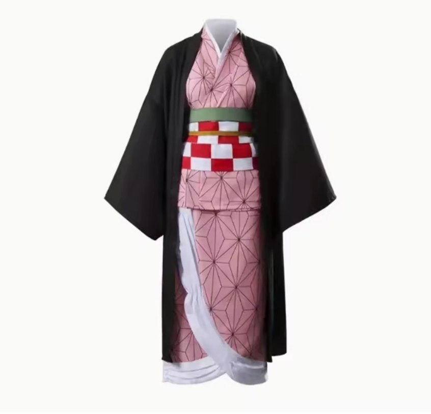 Demon Slayer Nezuko Cosplay tam set - Görsel 2