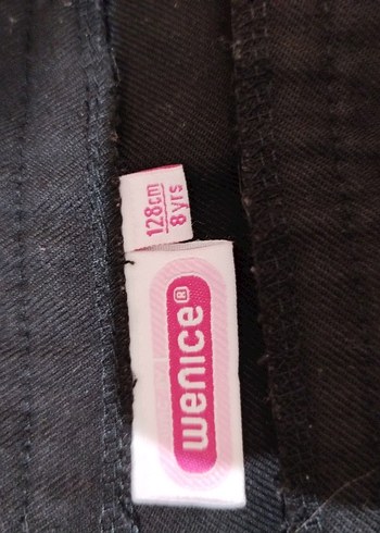 Kemerli Siyah Mini Denim Etek - Görsel 3