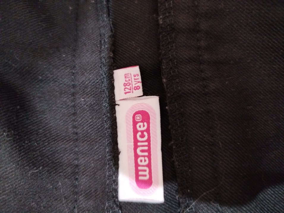 Kemerli Siyah Mini Denim Etek - Görsel 3