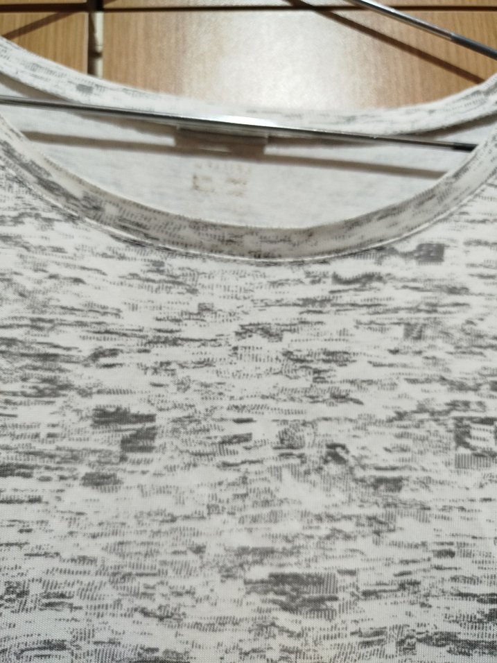 Gri Erkek Keten Kısa Kollu Tişört - Görsel 2