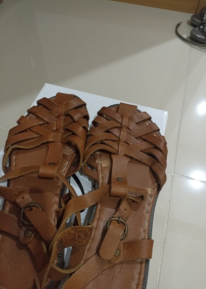 Deri sandalet  - Görsel 3