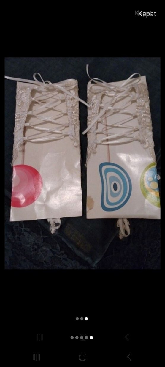 Dantel Detaylı Beyaz Bohem Kadın Eldiveni - Görsel 4