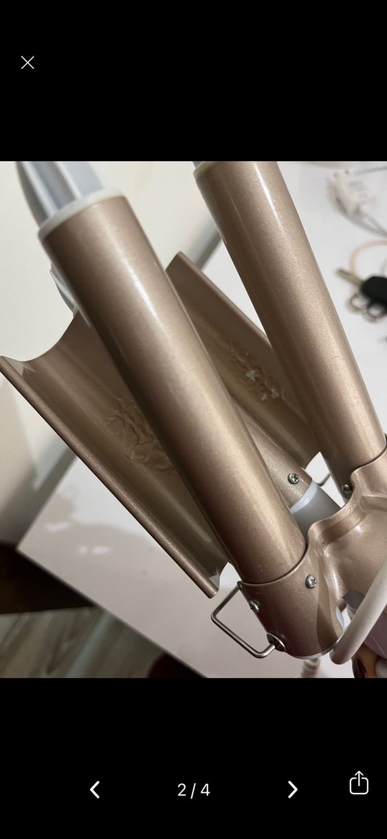 Beyaz Üçlü Saç Maşası - Görsel 2