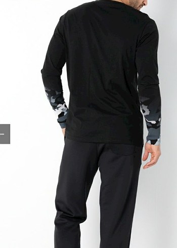 Siyah Kamuflaj Baskılı Erkek Pijama Takımı - Görsel 4