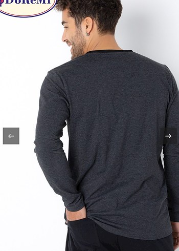 Gri Baskılı Uzun Kollu Erkek Pijama Takımı - Görsel 7