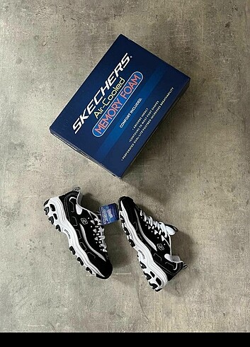 Skechers D'lites - Biggest Fun Black White