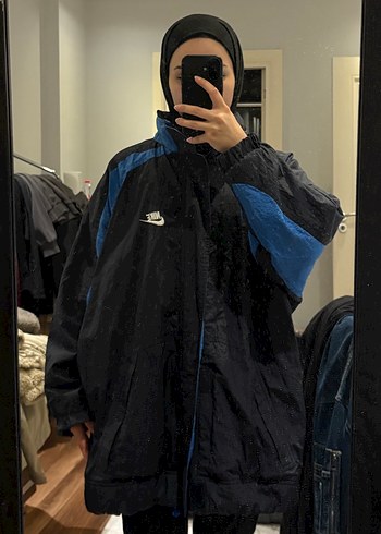 Vintage Siyah Oversize Ceket / Mont