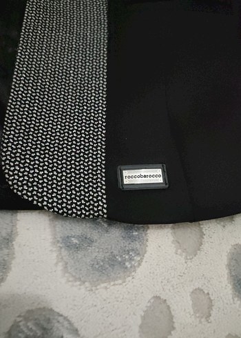 Gri Detaylı Siyah Kadın Blazer Ceket - Görsel 5