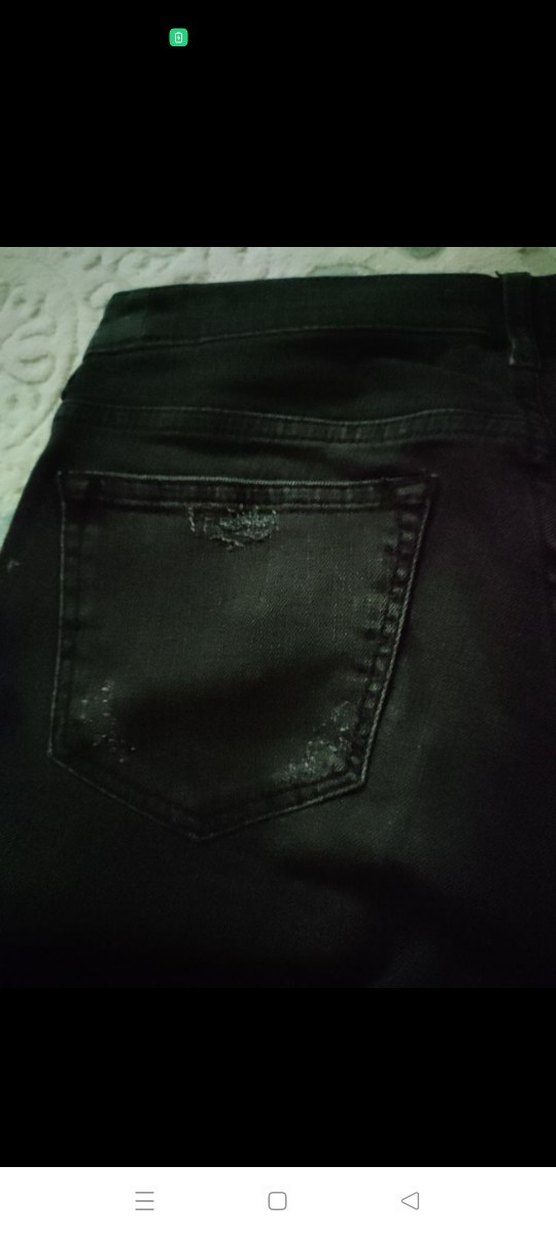 Siyah Yırtık Detaylı zaramarka Kadın Kot Pantolon - Görsel 4