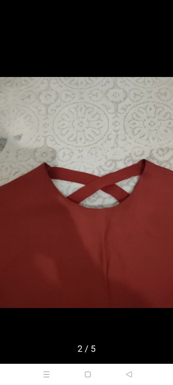 Kadın Salaş Kısa Kollu Bluz - Görsel 2