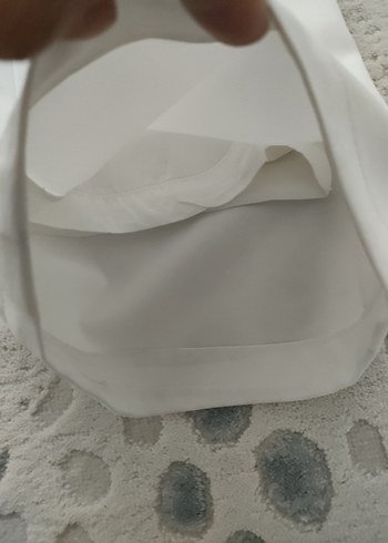 Beyaz  Kadın Kumaş Pantolon - Görsel 4