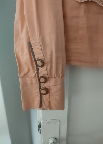 Bej Kemer Detaylı Kadın Gömlek - Görsel 7