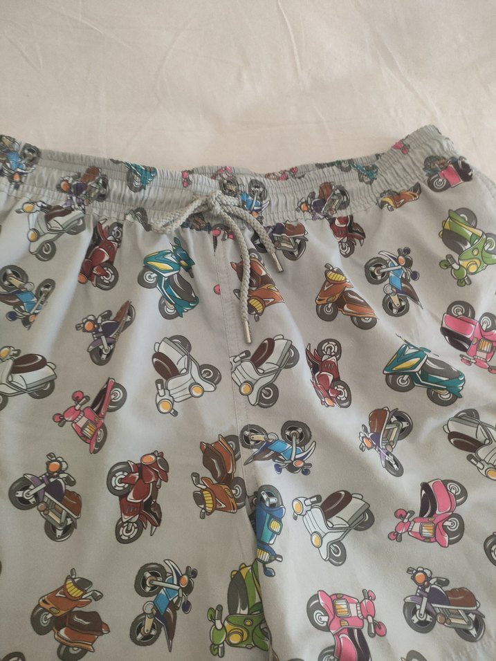 Gri Çok Renkli Desenli Mini Erkek Mayo - Görsel 3