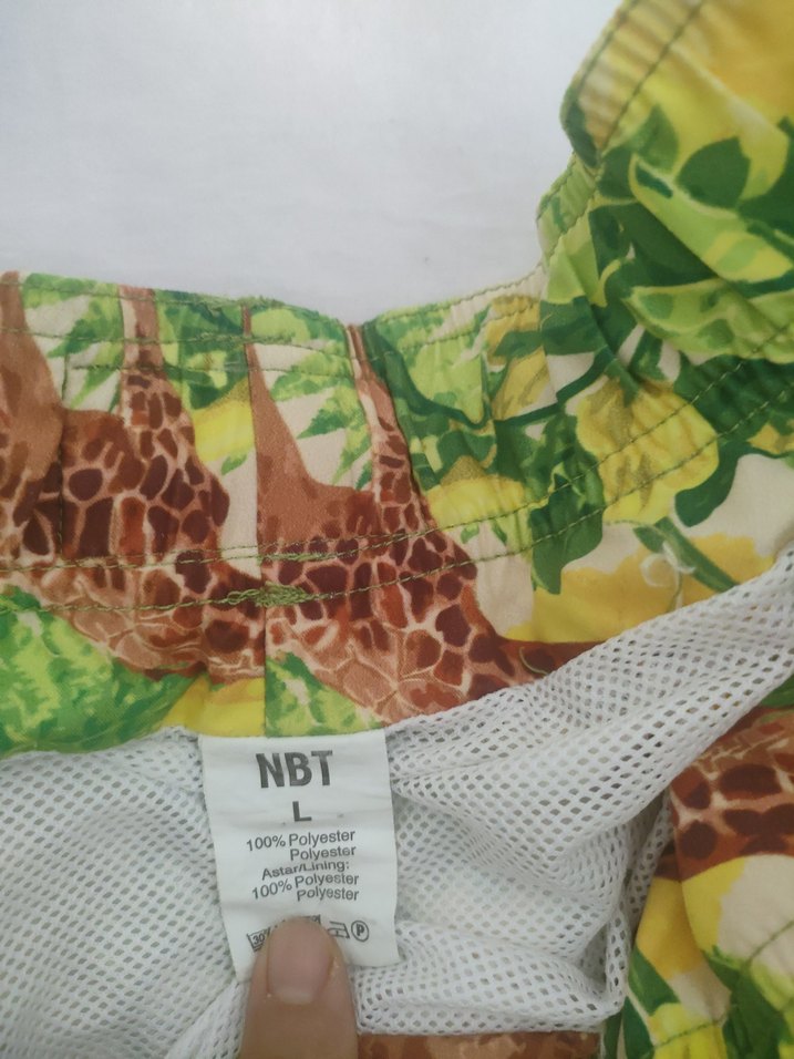 Erkek Desenli Sarı Mayo Şort - Görsel 3