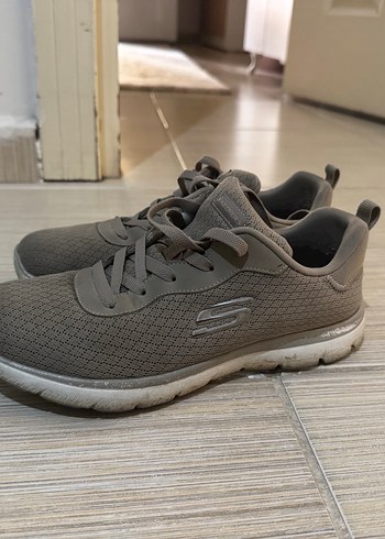 Bej Gri Kadın Spor Ayakkabı - Görsel 2