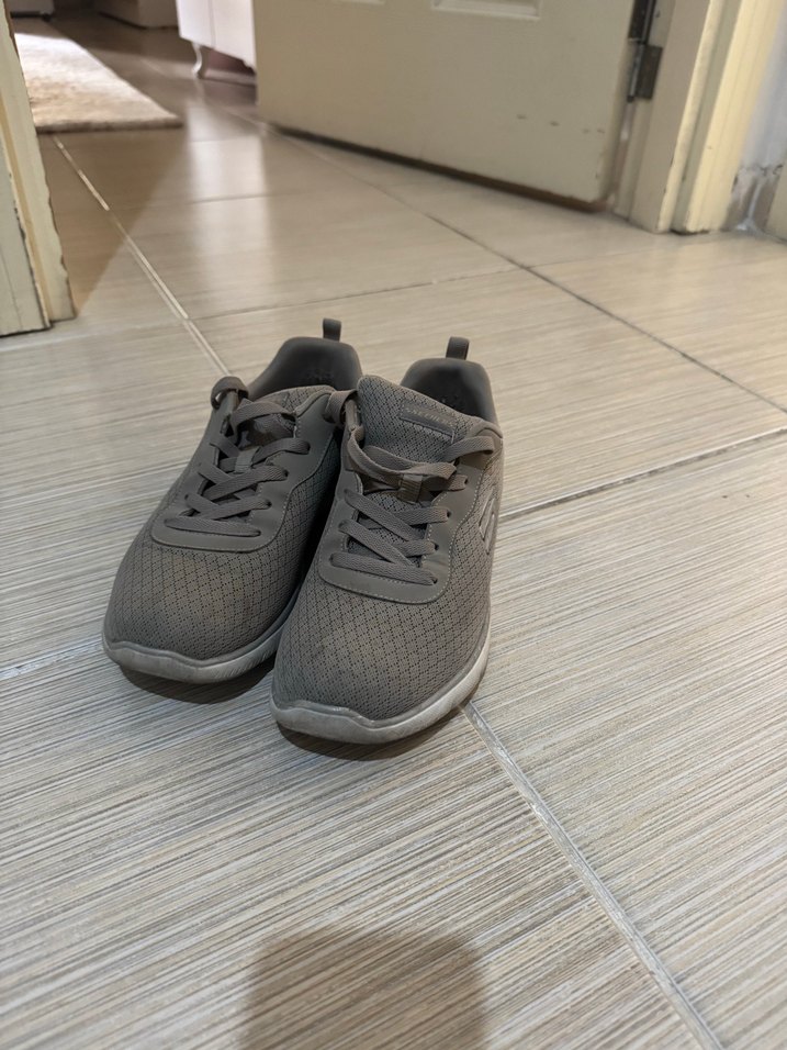 Bej Gri Kadın Spor Ayakkabı - Görsel 3