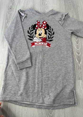 Kız Çocuk Gri Sweatshirt Tunik Kazak - Görsel 6