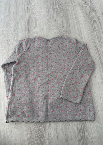 Kız Çocuk Gri Sweatshirt Tunik Kazak - Görsel 5