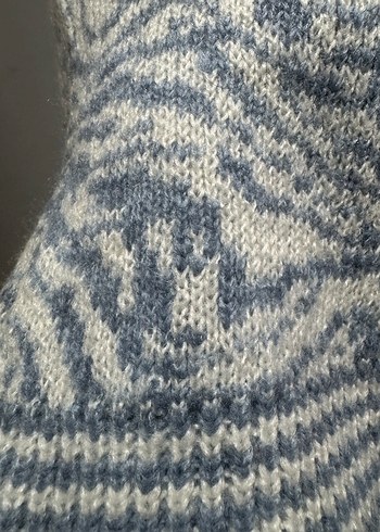 Desenli Örgü Kadın Kazak - Görsel 4