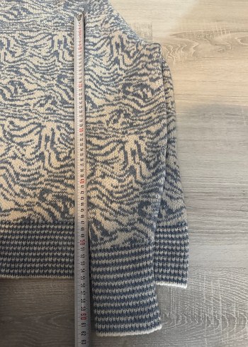 Desenli Örgü Kadın Kazak - Görsel 5