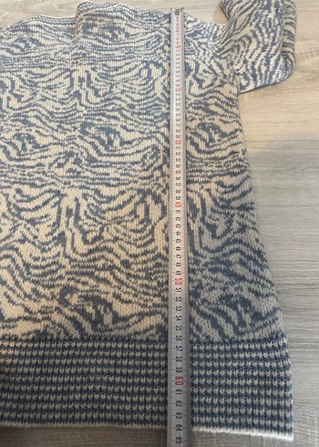 Desenli Örgü Kadın Kazak - Görsel 6