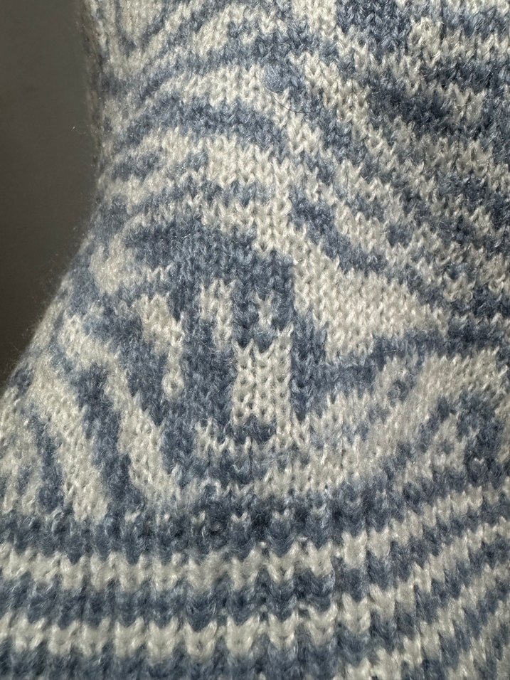 Desenli Örgü Kadın Kazak - Görsel 4