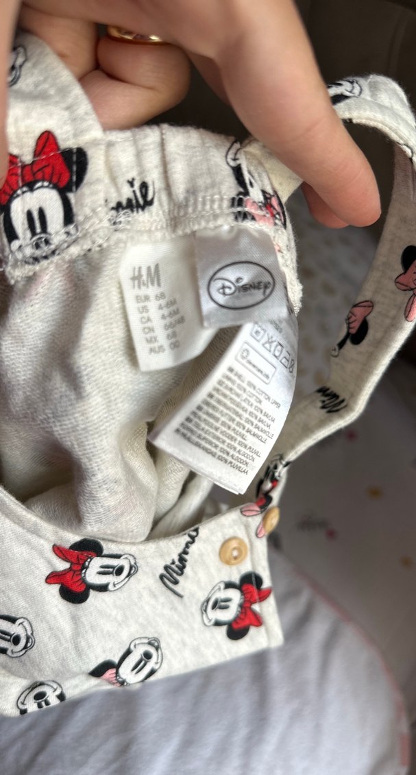 Kız Çocuk Gri Minnie Mouse Desenli Elbise - Görsel 5