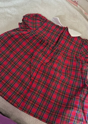 Nakışlı Yakalı Kız Çocuk Elbisesi - Görsel 4