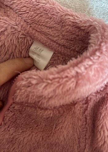 Kız Çocuk Pembe Peluş Ceket - Görsel 4