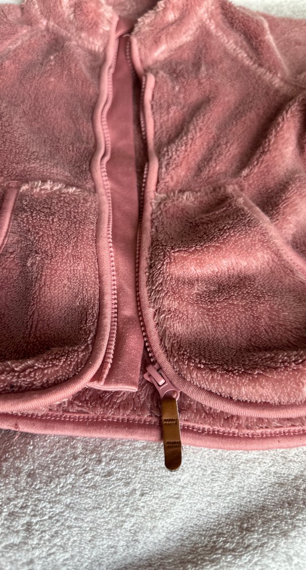 Kız Çocuk Pembe Peluş Ceket - Görsel 3