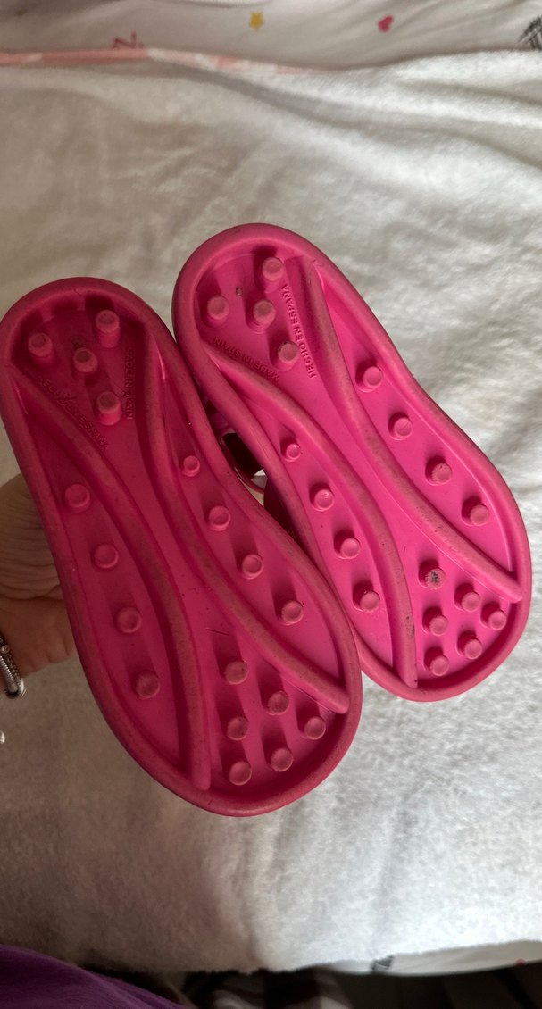 Kız Çocuk Pembe Kalpli Bantlı Sandalet - Görsel 2