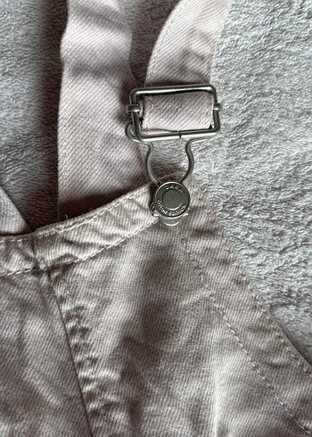 Kızlar için çok acık lila kot şort tulum - Görsel 2