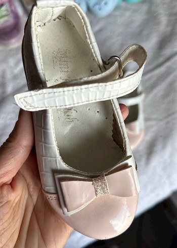 Kız Çocuk Pembe Tokalı Babet Ayakkabı - Görsel 3