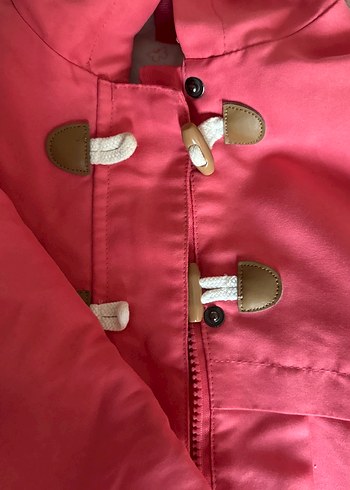 Düğmeli Pembe Kız Çocuk Ceketi - Görsel 2