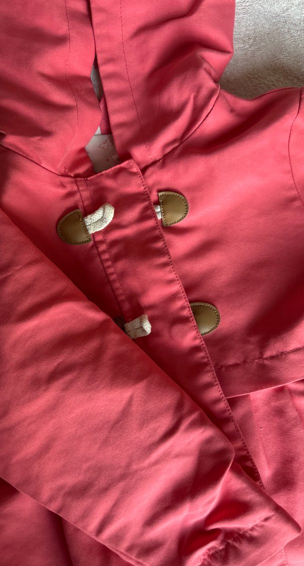 Düğmeli Pembe Kız Çocuk Ceketi - Görsel 4